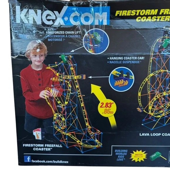 K’Nex Firestorm Freefall Coaster Building Set New - Picture 10 of 11